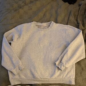 lululemon athletica Light Gray steady state Crewneck Sweater